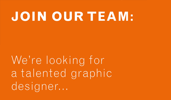 JOIN OUR TEAM – DESIGNERS NEEDED